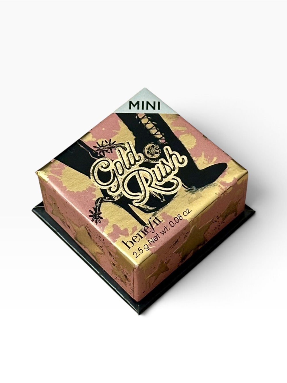 Benefit Mini Gold Rush Blush — Pink & Gold NEW 2.5g .08oz Retired Color